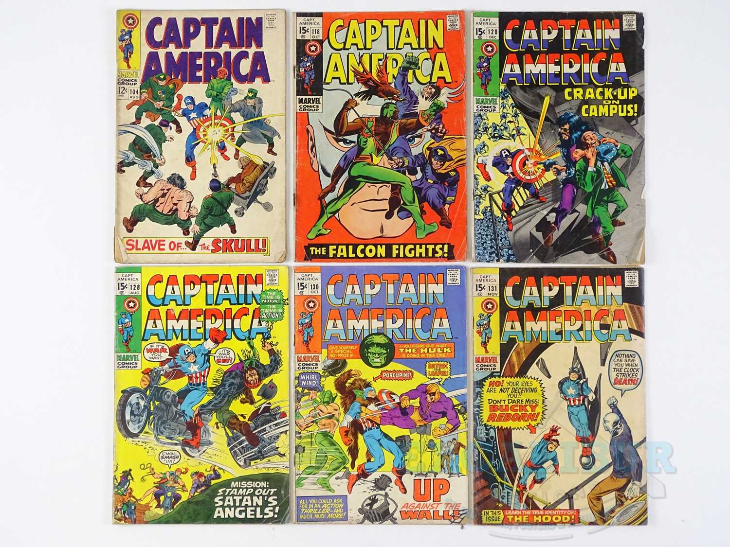 Lot 319 - CAPTAIN AMERICA #104, 118, 120, 128, 130, 131...