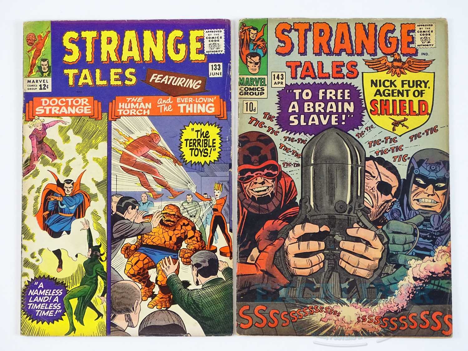 Lot 325 - STRANGE TALES #133 & 143 (2 in Lot) - (1965/66...