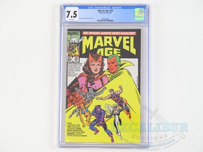 Lot 377 - MARVEL AGE #29 (1985 - MARVEL) GRADED 7.5 by...