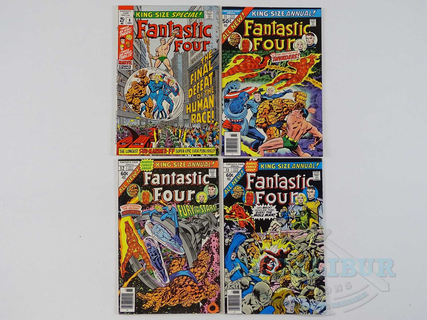 Lot 397 - FANTASTIC FOUR ANNUALS #8, 11, 12, 13 (4 in...