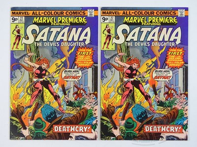 Lot 500 - MARVEL PREMIERE #27 (2 in Lot) - (SATANA) -...