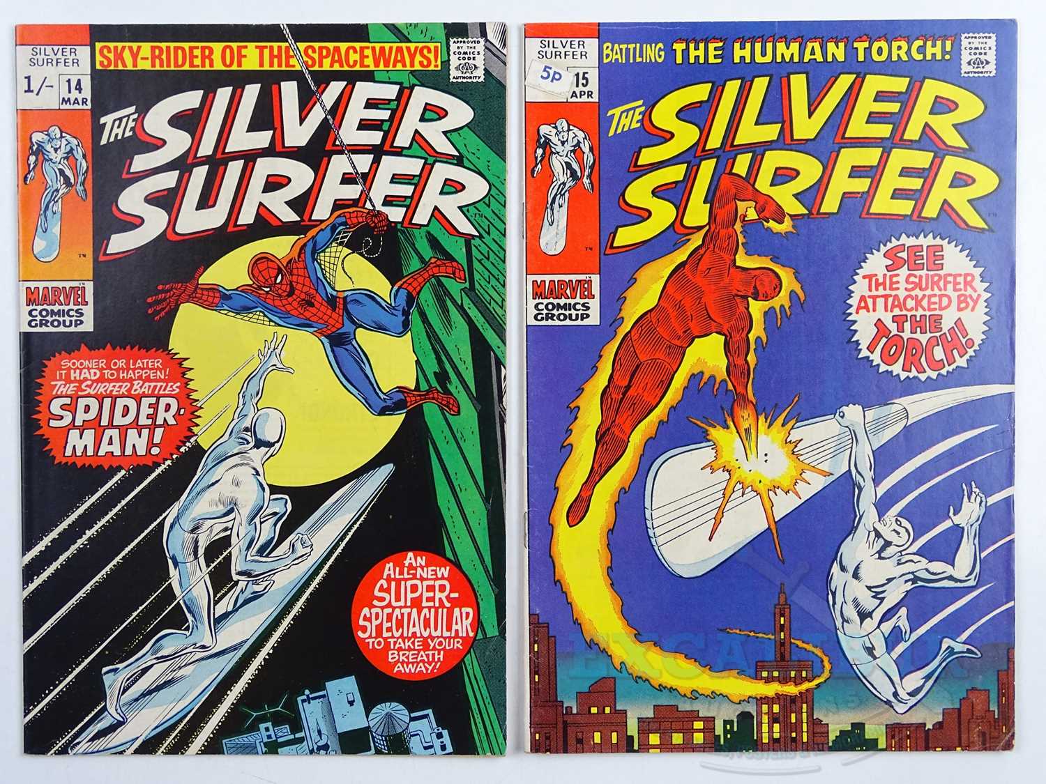 Lot 531 - SILVER SURFER #14 & 15 (2 in Lot) - (1970 -...