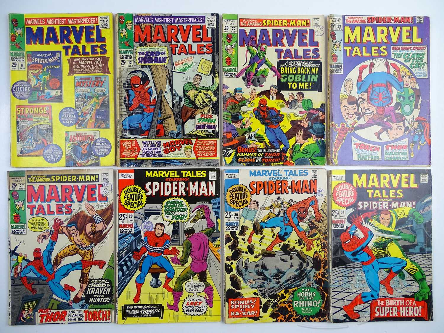 Lot 554 - MARVEL TALES: SPIDER-MAN #6, 13, 22, 23, 27,...