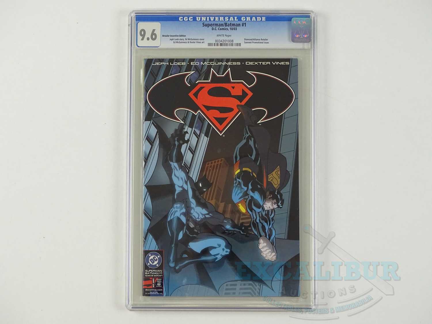 Lot 58 - SUPERMAN/BATMAN #1 (2003 - DC) - GRADED 9.6 by...