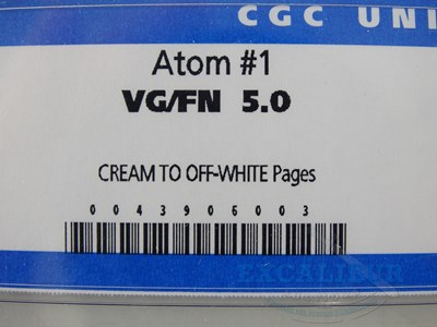 Lot 60 - ATOM #1 (1962 - DC) - GRADED 5.0 (VG/FN) by...