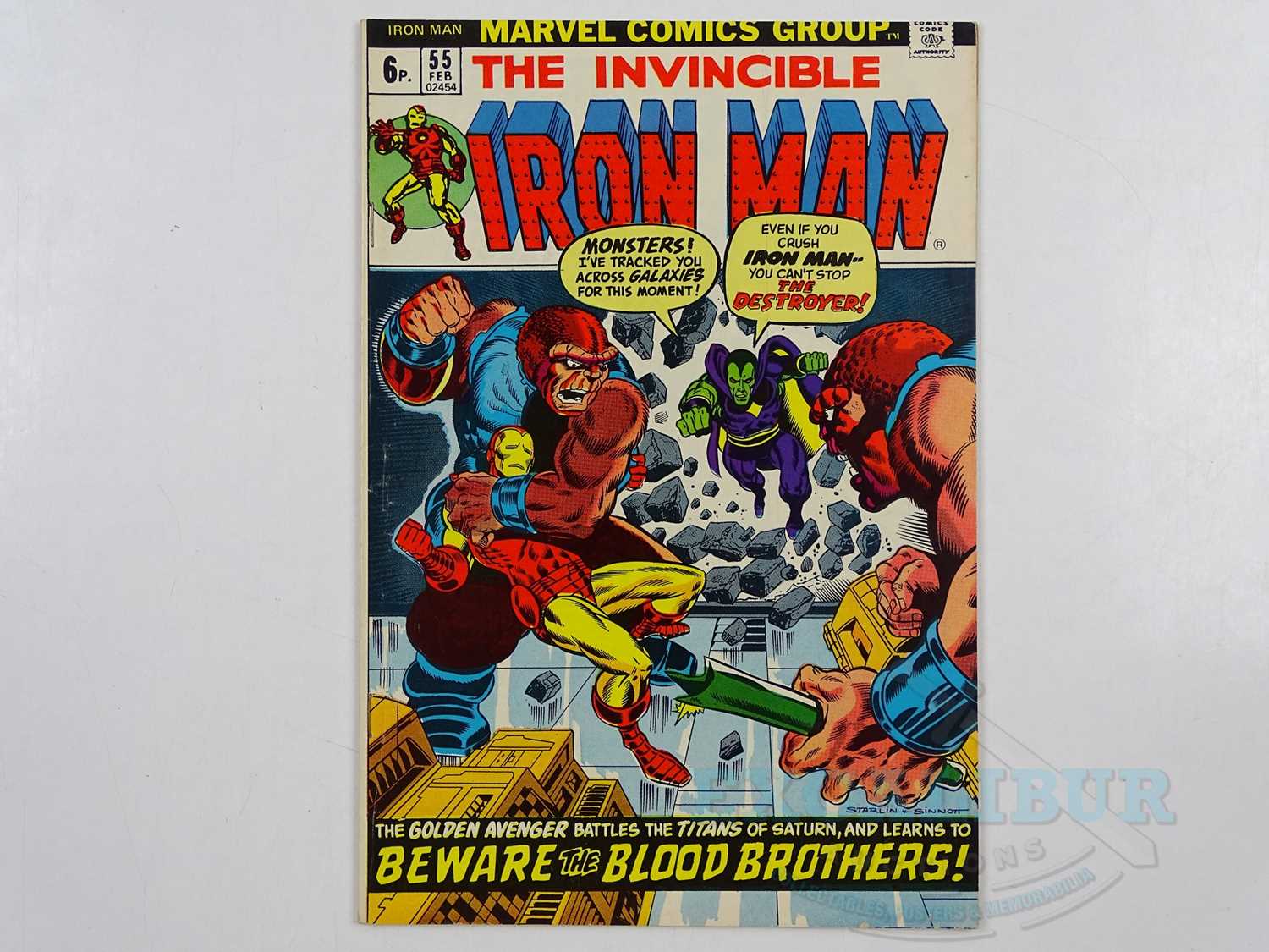 Lot 608 - IRON MAN #55 - (1973 - MARVEL - UK Price...