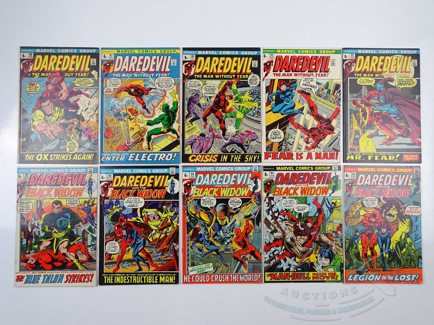 Lot 625 - DAREDEVIL LOT (10 in Lot) - (MARVEL - UK Price...