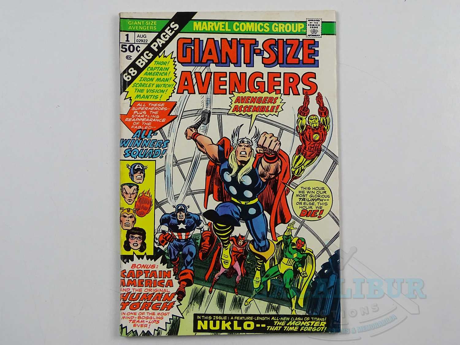 Lot 675 - GIANT-SIZE AVENGERS #1 - (1974 - MARVEL) - All-...