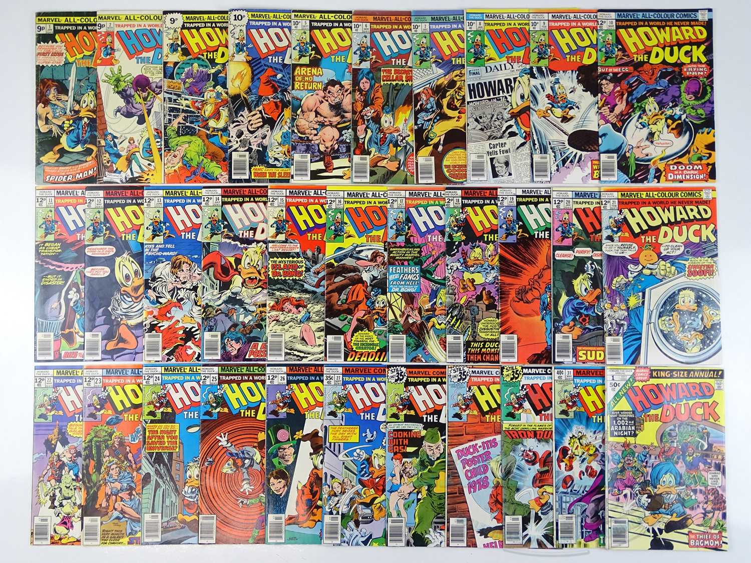 Lot 69 - HOWARD THE DUCK issues #1 to 31 & ANNUAL #1 -...
