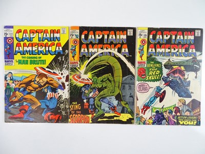 Lot 494 - CAPTAIN AMERICA #121, 122, 129 - (3 in Lot) -...
