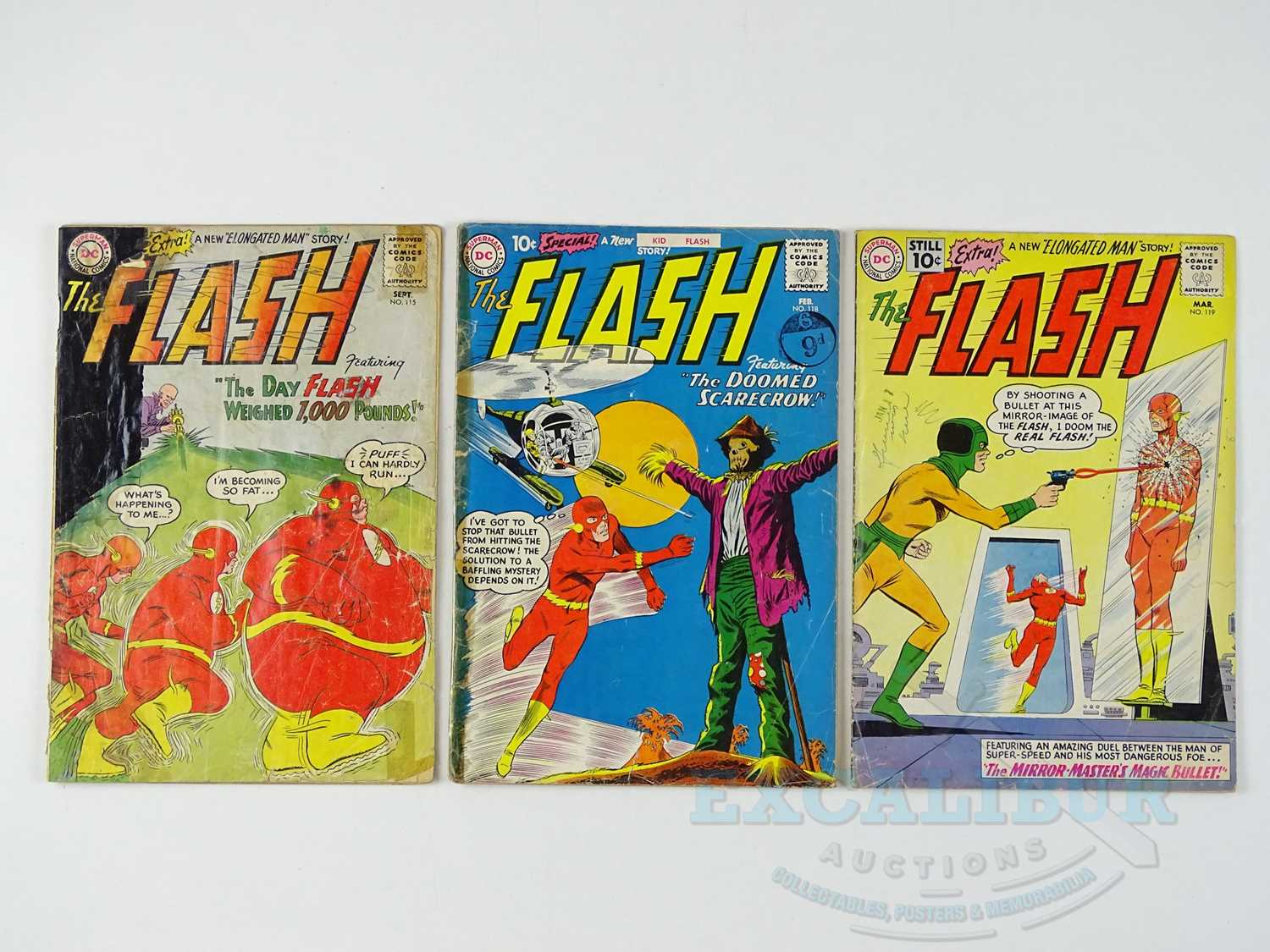 Lot 99 - FLASH #115, 118, 119 (3 in Lot) - (1960/61 -...