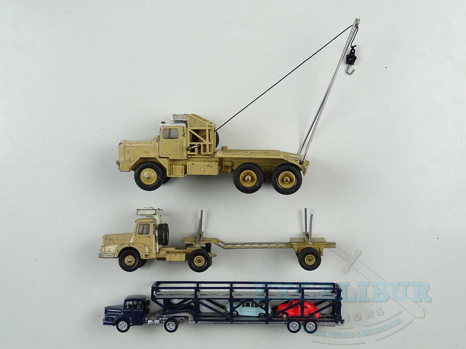 Lot 11 - A group of French diecast lorries by DINKY and...