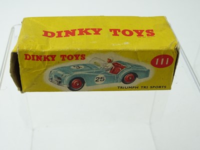 Lot 110 - A pair of DINKY 111 Triumph TR2 Sport cars -...