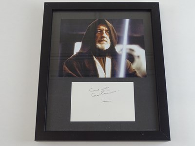 Lot 255 - STAR WARS: A framed and glazed display of ALEC...