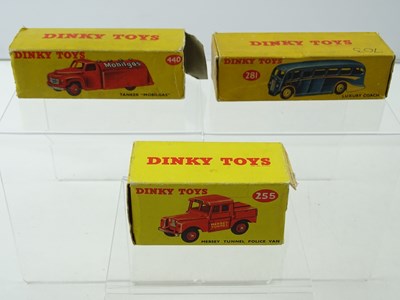 Lot 139 - A group of three DINKY Toys, 255 Mersey Tunnel...