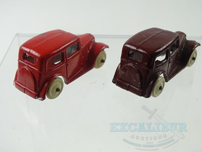 Lot 151 - A pair of Pre-War DINKY 35a Austin 7 saloon...