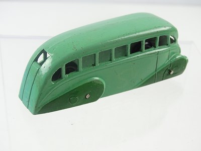 Lot 153 - A Pre War 30g DINKY Caravan, mid blue and...