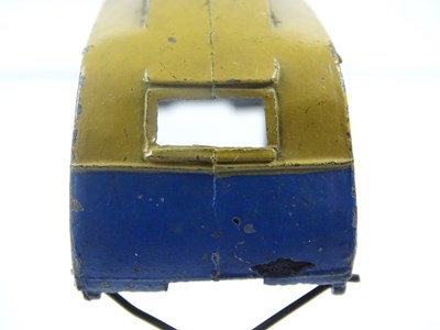 Lot 153 - A Pre War 30g DINKY Caravan, mid blue and...
