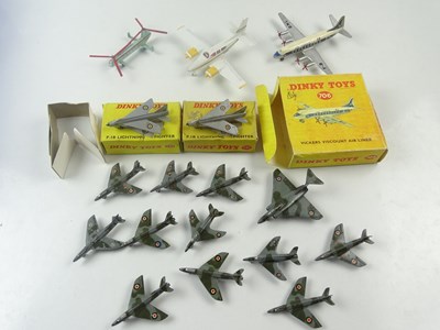 Lot 162 - A group of boxed & unboxed DINKY aircraft...