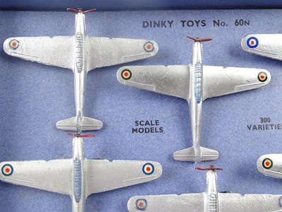Lot 170 - A Pre-War DINKY Toys 60n trade box of 6 Fairey...