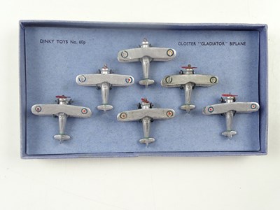 Lot 183 - A Pre-War DINKY Toys Trade Box of 6 60p...