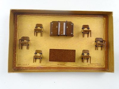 Lot 197 - A boxed Pre-War DINKY Toys No 101 Dining Room...