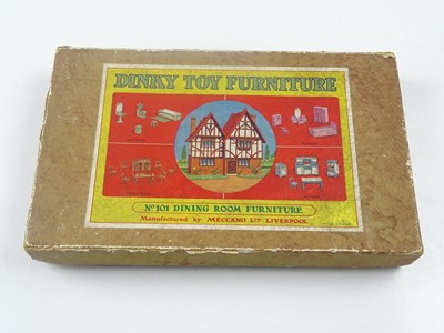 Lot 197 - A boxed Pre-War DINKY Toys No 101 Dining Room...
