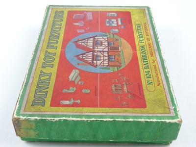 Lot 198 - A boxed Pre-War DINKY Toys No 104 Bathroom...