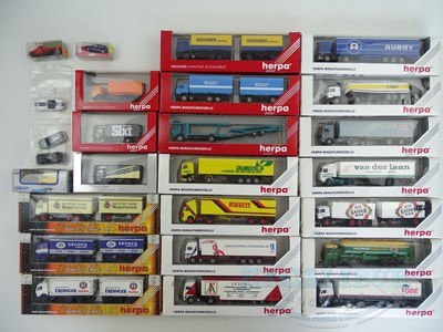 Lot 268 - A quantity of HO gauge lorry models by HERPA...