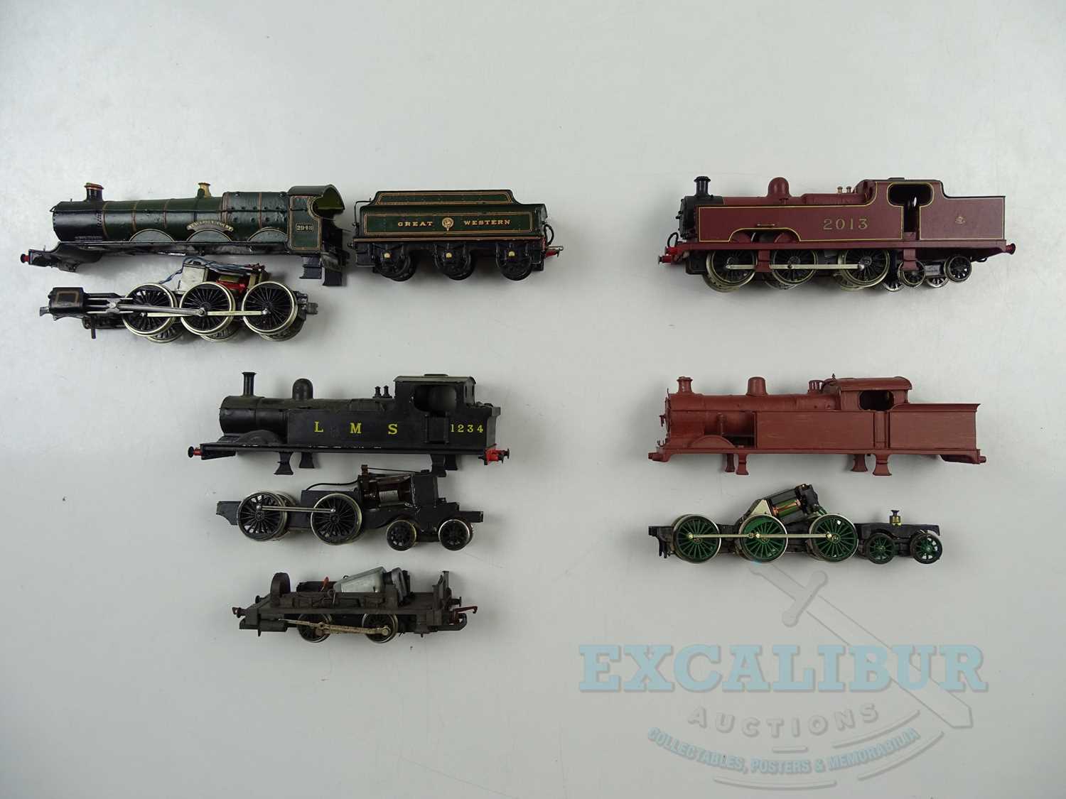 Lot 283 - A group of kit built OO gauge brass/whitemetal...