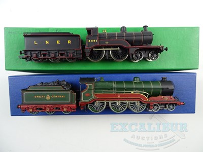 Lot 288 - A pair of OO gauge kit built brass/whitemetal...