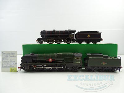 Lot 308 - A pair of OO gauge kitbuilt brass/whitemetal...