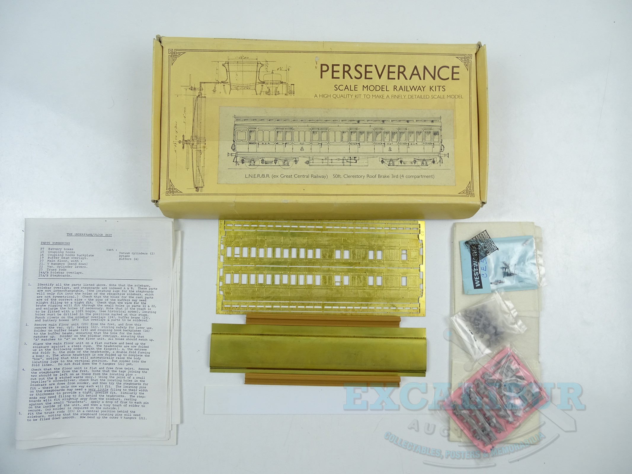 Lot 312 A group of unbuilt OO gauge brass kits by
