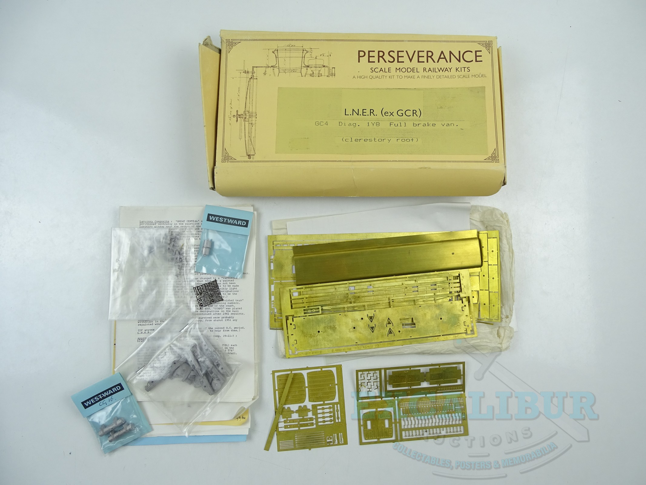 Lot 312 A group of unbuilt OO gauge brass kits by