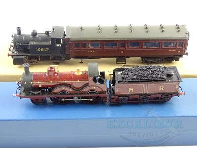 Lot 315 - A pair of OO gauge kitbuilt brass/whitemetal...