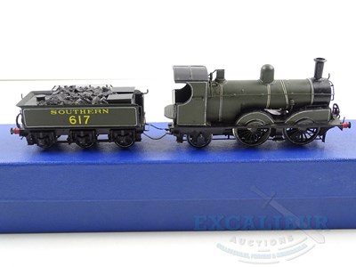 Lot 328 - A OO gauge kitbuilt brass/white metal ex-LSWR...