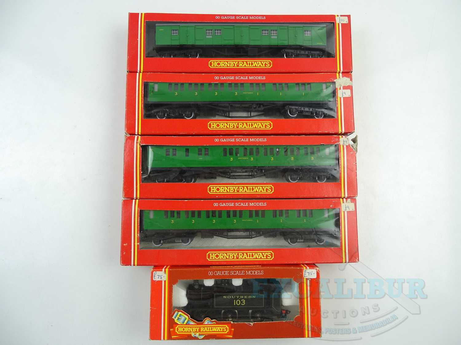 Lot 335 - A group of HORNBY OO gauge rolling stock...