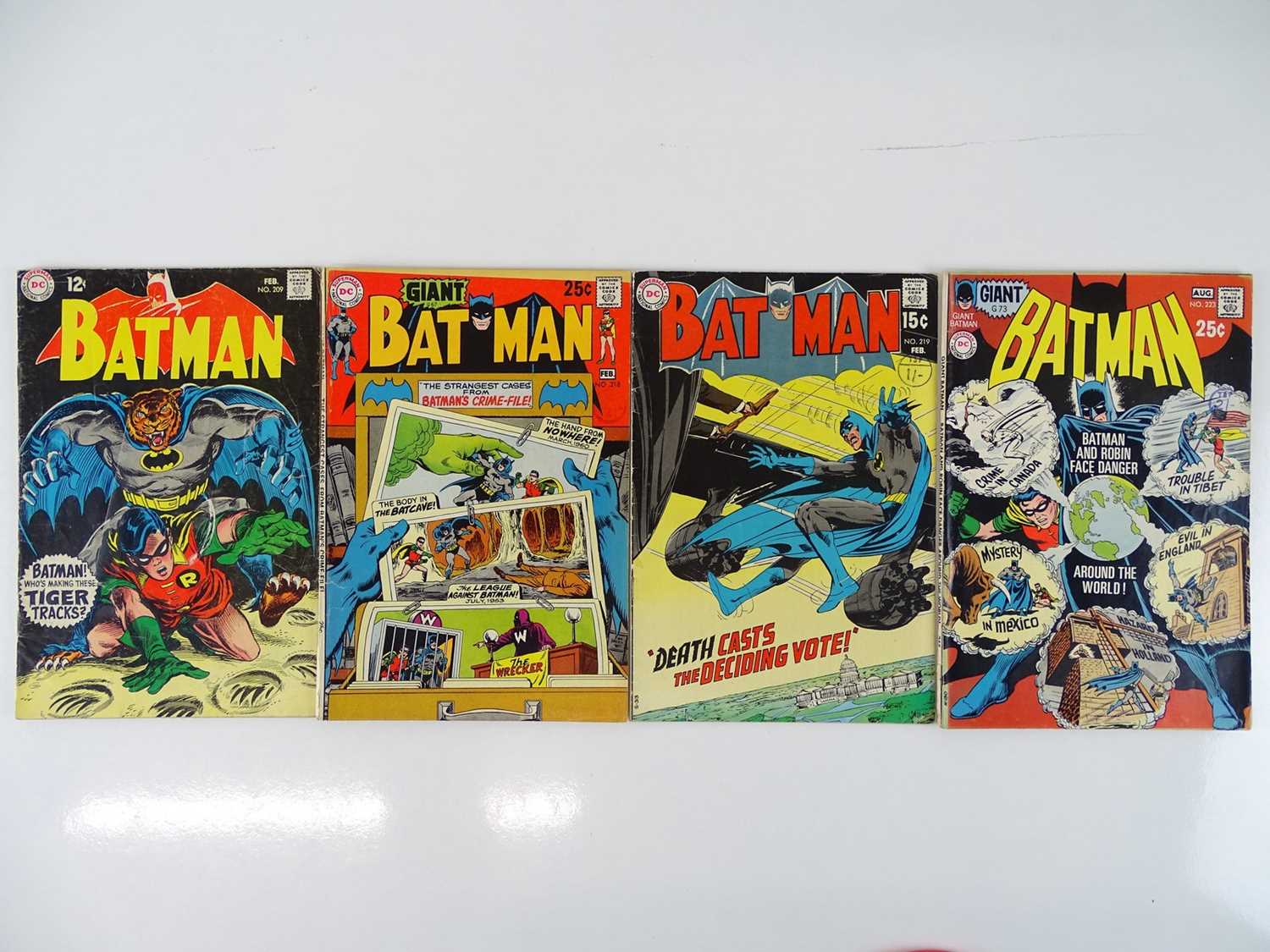 Lot 52 - BATMAN #209, 218, 219, 223 - (4 in Lot) -