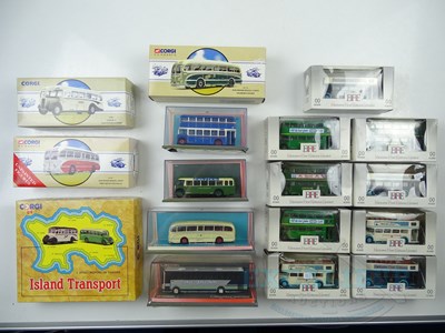 Lot 37 - A group of various scale diecast buses by...