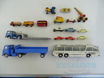 Lot 39 - A mixed group of playworn diecast and other...