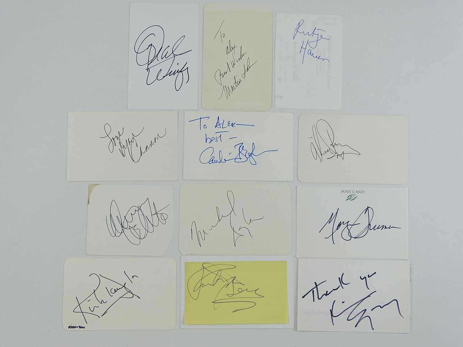 Lot 258 - STARS OF THE SCREEN: A mixed group of signed...