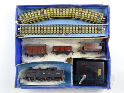 Lot 421 - A HORNBY DUBLO OO gauge EDG7 3-rail LMS goods...