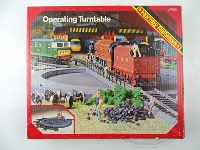 Lot 473 - A pair of HORNBY OO gauge Operating Turntable...