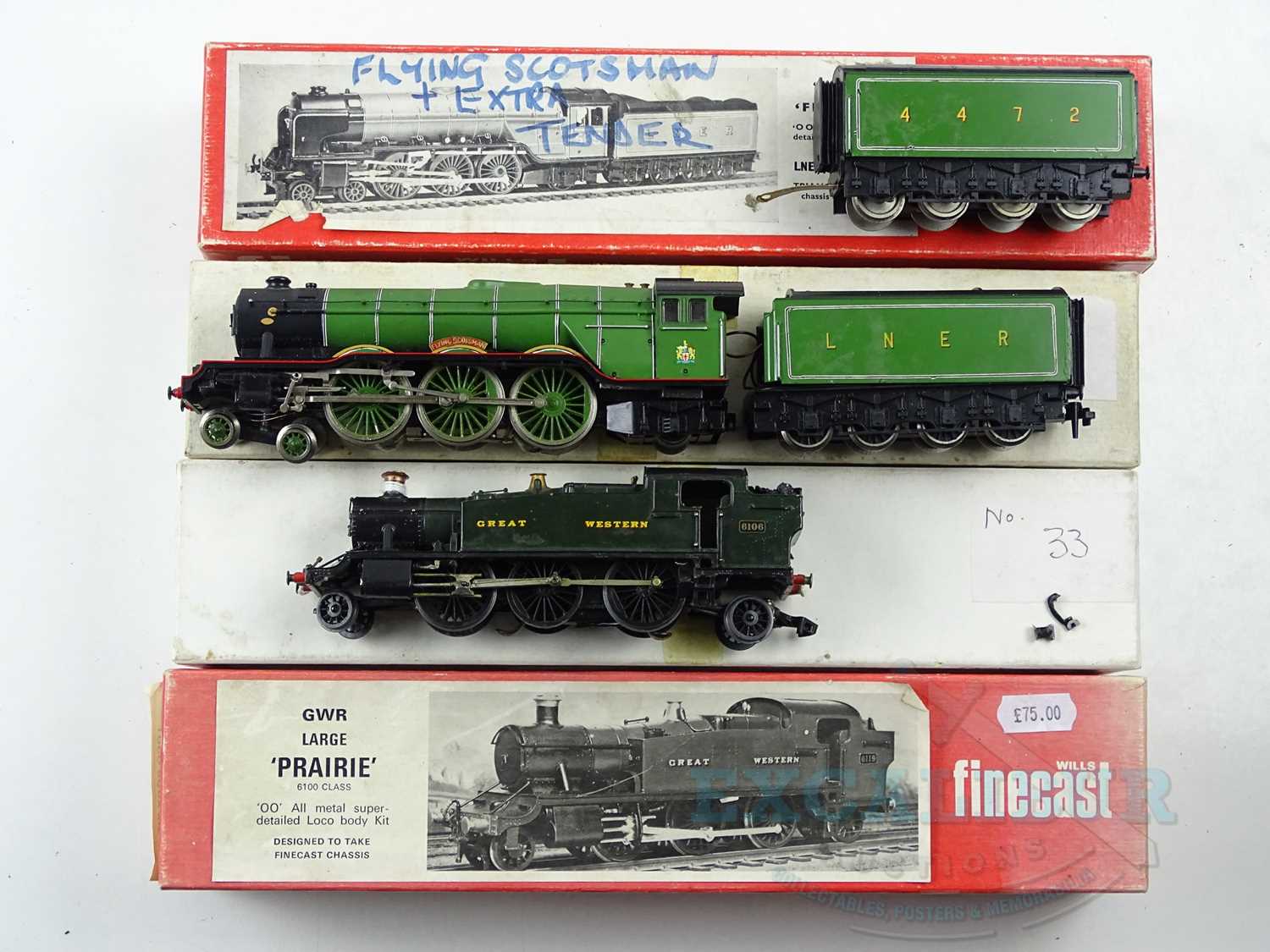 Lot 530 - A pair of kitbuilt WILLS FINECAST OO gauge...