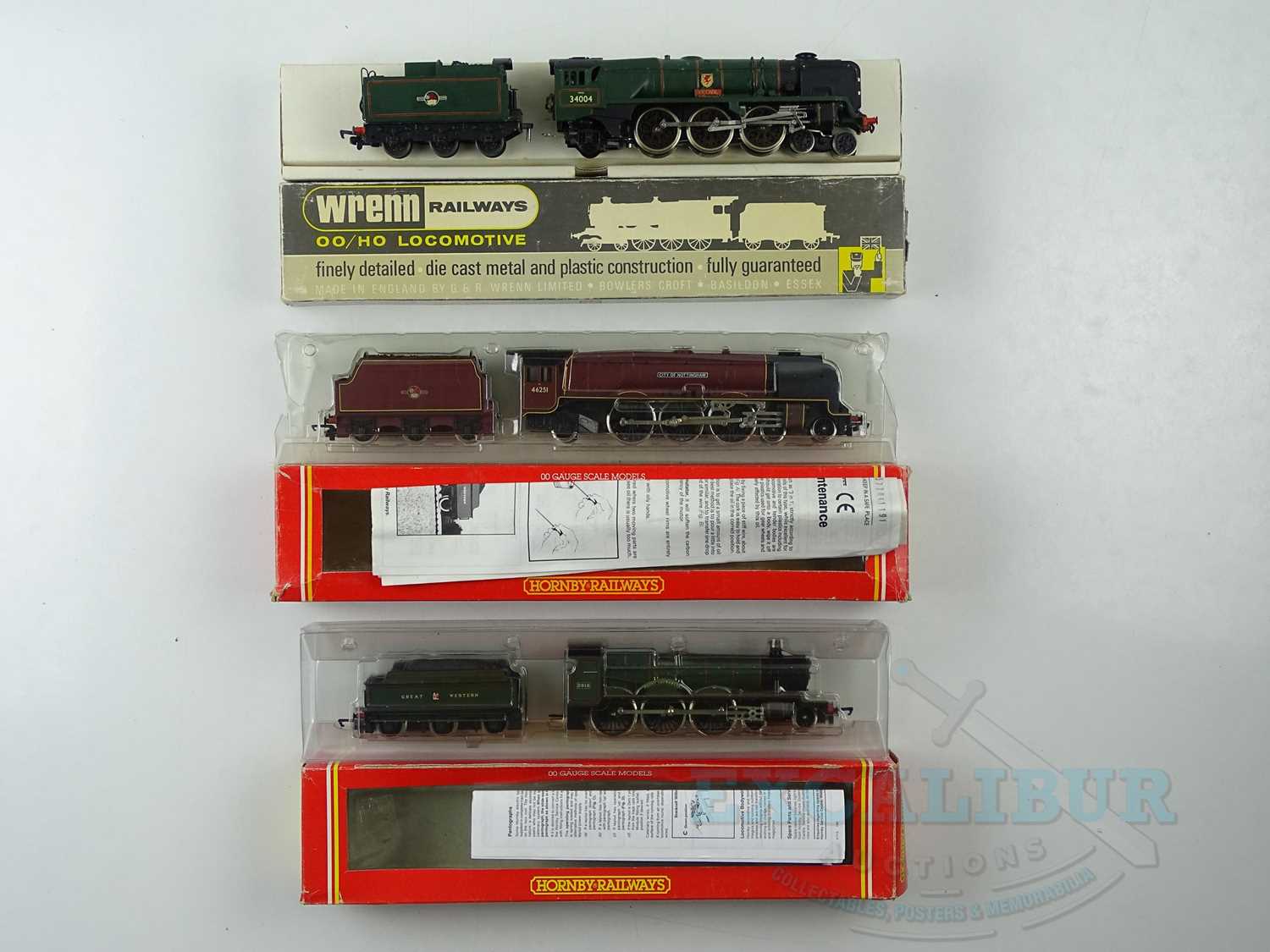 Lot 550 - A pair of HORNBY OO gauge steam locomotives...