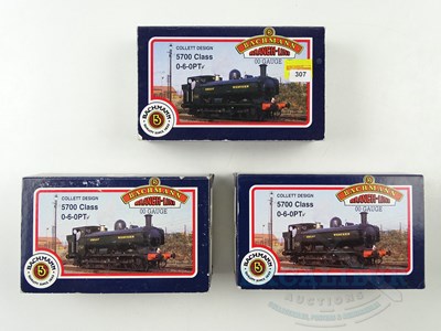 Lot 568 - A group of BACHMANN OO gauge class 57xx steam...