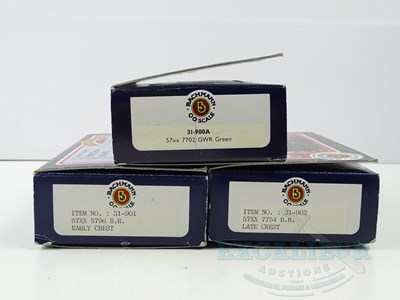 Lot 569 - A group of BACHMANN OO gauge class 57xx steam...