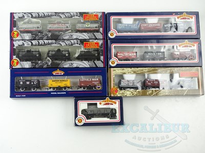 Lot 593 - A group of BACHMANN OO gauge wagon triple...