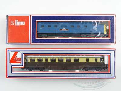 Lot 632 - A pair of LIMA OO gauge diesels comprising a...