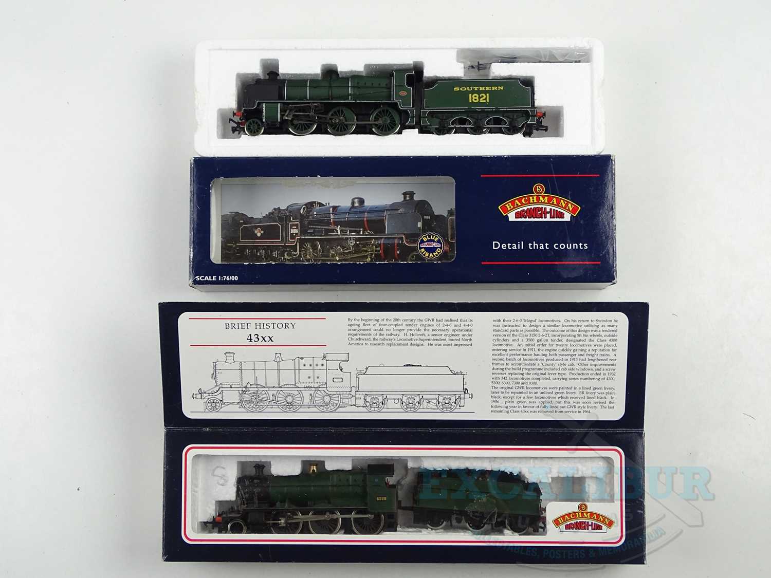 Lot 635 - A pair of BACHMANN OO gauge steam